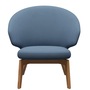 Fritz Hansen Loungesessel 'LET SH200' Hellblau 1152 - Christianshavn, Eiche 72