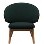 Fritz Hansen Loungesessel 'LET SH200' Dunkelgrün 1161 - Christianshavn, Eiche 72