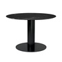Gubi Esstisch 'Gubi 2.0'  Ø: 130 cm, Black Marquina Marble, Black