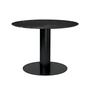 Gubi Esstisch 'Gubi 2.0'  Ø: 110 cm, Black Marquina Marble, Black