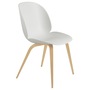 Gubi  Stuhl 'Beetle Dining' Oak Semi Matt Lacquered, Alabaster White, Kunststoffgleiter