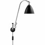 Gubi Wandleuchte 'Bestlite BL6' mit Chromegestell Black Semi Matt