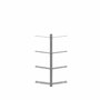 Radius Design Wand-Büchergestell 'Booksbaum 1' Silber, H: 90 cm 