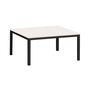 Weishäupl Beistelltisch B: 77 cm / T: 77 cm, Schwarz 03, Weiss 6