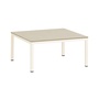Weishäupl Beistelltisch B: 77 cm / T: 77 cm, Weiss 01, Beige 1