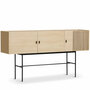 Woud Array sideboard 180 cm Eichenholz weiss pigmentiert und lackiert