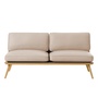 Fredericia 'Spine Lounge' 2er Sofa  Eiche lackiert, Warmgrau 112 - Omni