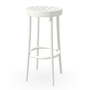 Ton Hocker 822 H: 61 cm , Filzgleiter weiss, Weiss pigmentiert (B20)