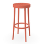Ton Hocker 822 H: 61 cm , Filzgleiter weiss, Lachsrosa pigmentiert (B41)