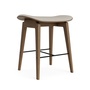 Norr11 NY11 Stool - Upholstery Dunkelbeige 103 - Hallingdal 65, Eiche hell geräuchert, H: 45 cm