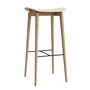 Norr11 NY11 Stool - Upholstery Beige 100 - Hallingdal 65, Eiche natur, H: 75 cm