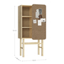 Karup Design Slide Cabinet w.pinboard Klar lackiert 101