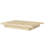 Karup Design Kanso Bed Roh 100, 140 x 200 cm, mit Schubladen