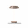Vibia Tischleuchte Mayfair Mini Beige D1, Anschraubbar / Mit Basis, Berührungssensor