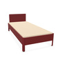 Müller Small Living 'Nait' Bett farbig lackiert Karmesinrot - RAL 0303040, Mit Kopfteil, B: 90 cm