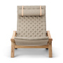 Carl Hansen & Søn Liegestuhl 'Plico' Eiche geölt, H: 93.5 cm	