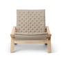 Carl Hansen & Søn Liegestuhl 'Plico' Eiche Weissöl geölt, H: 74 cm