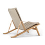 Carl Hansen & Søn Liegestuhl 'Plico' Eiche geölt, H: 74 cm