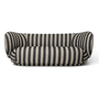 Ferm Living Rico Sofa B: 210 cm , Sand / Black - Louisiana