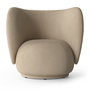 Ferm Living Rico Lounge Chair Sand - Brushed