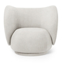Ferm Living Rico Lounge Chair Off-White - Bouclé
