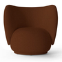 Ferm Living Rico Lounge Chair Red Brown 474 - Tonus