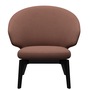 Fritz Hansen Loungesessel 'LET SH200' Beige-Orange 1132 - Christianshavn, Esche schwarz lackiert 192