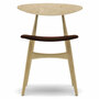 Carl Hansen & Søn Polsterstuhl 'CH33P' Dunkelbraun 92 - Leder 'SIF', Eiche geölt
