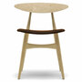 Carl Hansen & Søn Polsterstuhl 'CH33P' Braun 95 - Leder 'SIF', Eiche geölt
