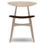 Carl Hansen & Søn Polsterstuhl 'CH33P' Dunkelbraun 92 - Leder 'SIF', Eiche geseift