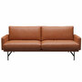 Fritz Hansen Sofa 'Lissoni' Walnuss - Grace, Warm Graphite 180