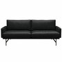 Fritz Hansen Sofa 'Lissoni' Schwarz - Soft, Warm Graphite 180
