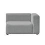 HAY Mags Soft End Module with right armrest B: 102 cm , Armlehne klassisch hoch, Telegrau 1 116 - Hallingdal