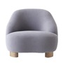&Tradition Sessel 'Margas LC1' Eiche geölt, Lilagrau - Gentle 133