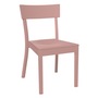 Ton Stuhl 'Bergamo' Filzgleiter weiss, Taupe Pink pigmentiert (B95)