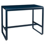 Fermob Hoher Tisch 'Bellevie' Abyssblau 92, B: 140 cm / T: 80 cm 