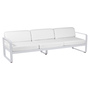 Fermob Outdoor 3-Sitzer Sofa 'Bellevie' Weiss 01, Grauweiss 81