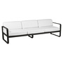 Fermob Outdoor 3-Sitzer Sofa 'Bellevie' Lakritze / Schwarz 42, Grauweiss 81