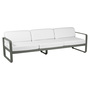 Fermob Outdoor 3-Sitzer Sofa 'Bellevie' Rosmarin 48, Grauweiss 81