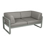 Fermob 2-Sitzer Club-Sofa 'Bellevie' Lapiligrau C7, Taupe Grau B8