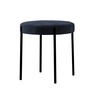 Verpan Polsterhocker '430' Schwarz, Hellblau 823 - Remix 3 