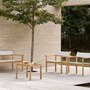 Carl Hansen & Søn AH911 Outdoor Lounge Table / Stool Teak unbehandelt