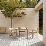 Carl Hansen & Søn AH Outdoor Dining Table Teak unbehandelt, B: 98.5 cm / T: 100 cm 