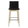 Carl Hansen & Søn Barhocker 'Embrace E006' Anthrazit 0180 - Hallingdal 65, Eiche geseift, Weiss