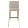 Carl Hansen & Søn Barhocker 'Embrace E006' Beige 0200 - Hallingdal 65, Eiche geseift, Weiss