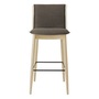 Carl Hansen & Søn Barhocker 'Embrace E006' Grau-Beige 227 - Hallingdal 65	, Eiche geseift, Weiss