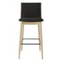 Carl Hansen & Søn Barhocker 'Embrace E006' Dunkelbraun-Anthrazit 0376 - Hallingdal 65, Eiche geseift, Weiss