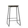 Mater Earth Stool Coffee Waste Dark, H: 69 cm