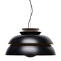 Fritz Hansen Pendelleuchte 'Concert' P3 - Ø: 55 cm / H: 32 cm, Schwarz matt