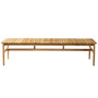 FDB Mobler M10 Sammen 3-Seater w/o back Teak Natur